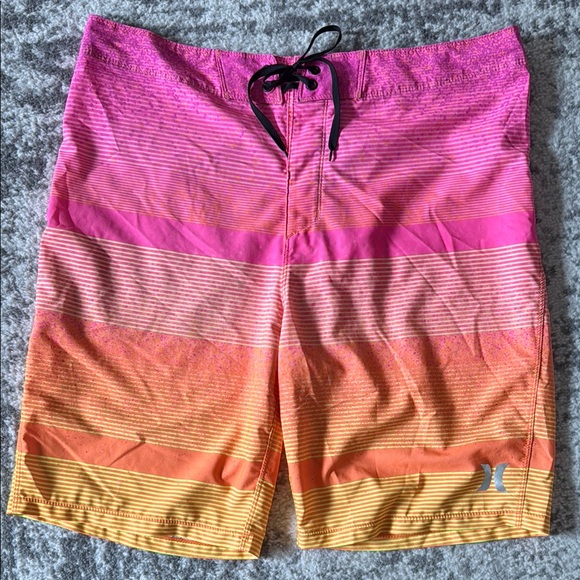 Hurley Other - Hurley Men's Pink and Orange Swim Shorts